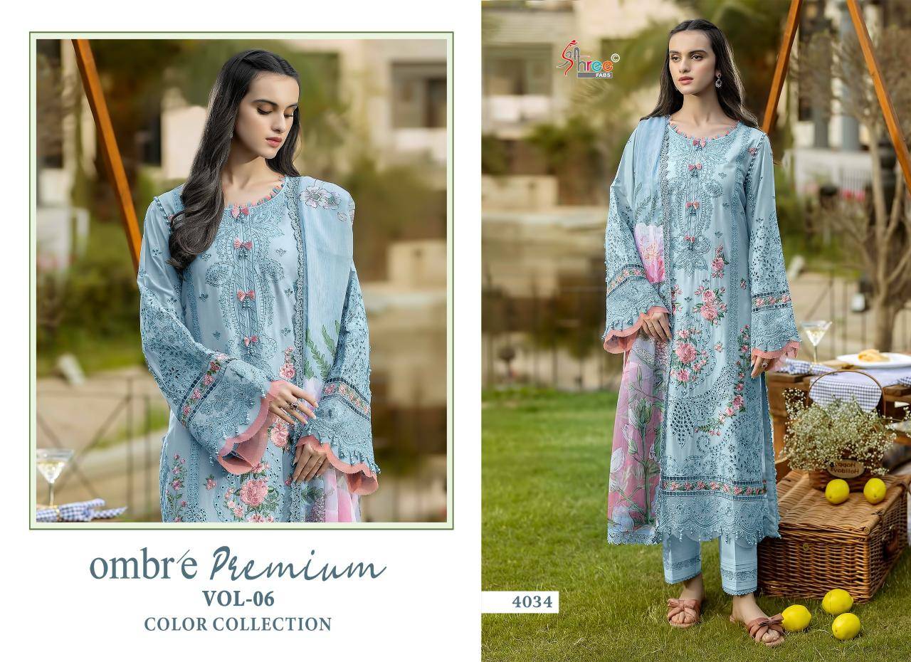 Shree fab ombre lawn collection vol-6 salwar suite shops in Ahmedabad